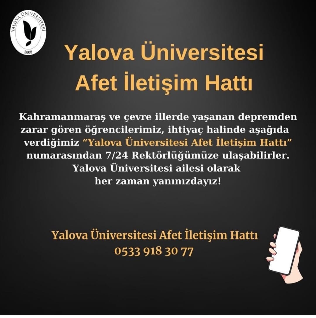 Yalova Universitesinden Örnek Adım
