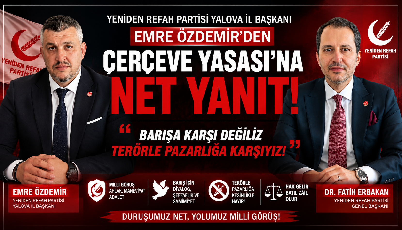 YRP YALOVA’DA YENİDEN SAHAYA ÇIKIYOR!
