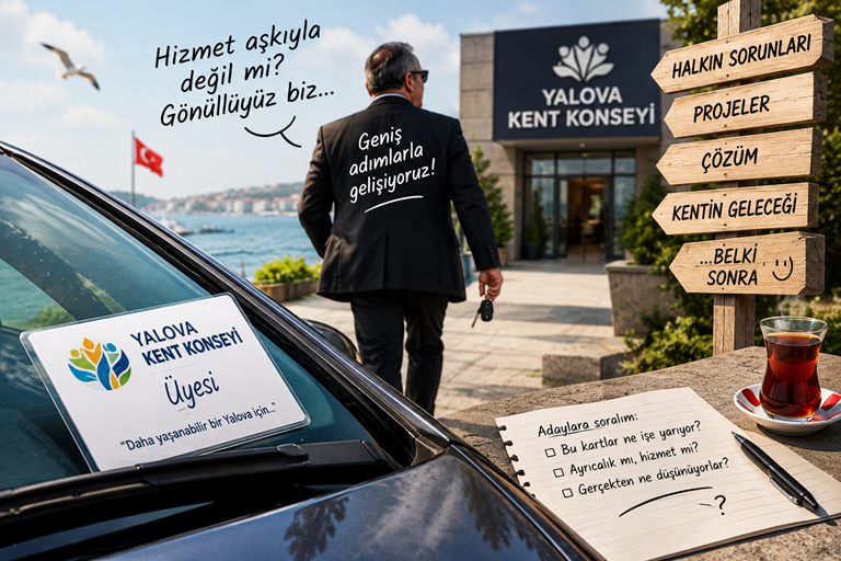 Yalova Kent Konseyi’nde Koltuk Hazır, Makas Benden: Ya Projeler Nerede?